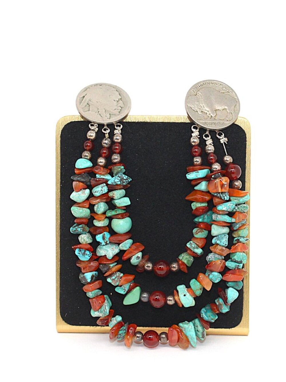 Vintage Vest Pin Turquoise